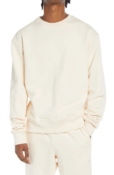 Shop Adidas Originals X Pharrell Williams Unisex Crewneck Sweatshirt In Ecru Tint