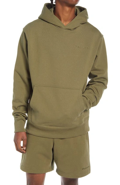 Shop Adidas Originals X Pharrell Williams Unisex Hoodie In Olive Cargo
