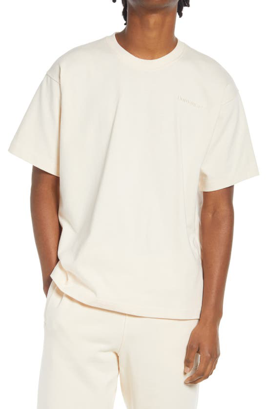 Adidas Originals X Pharrell Williams Premium T Shirt In Ecru-neutral In  Ecru Tint | ModeSens