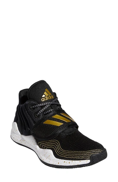 Shop Adidas Originals Deep Threat Basketball Shoe In Core Black/ White