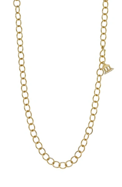 Shop Temple St Clair Classic Oval Chain Necklace In Yellow Gold