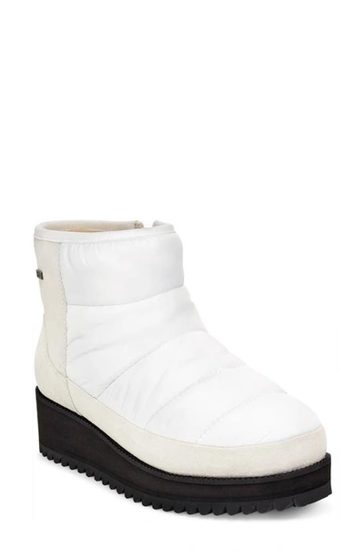 Shop Ugg Ridge Mini Waterproof Insulated Winter Boot In White Fabric