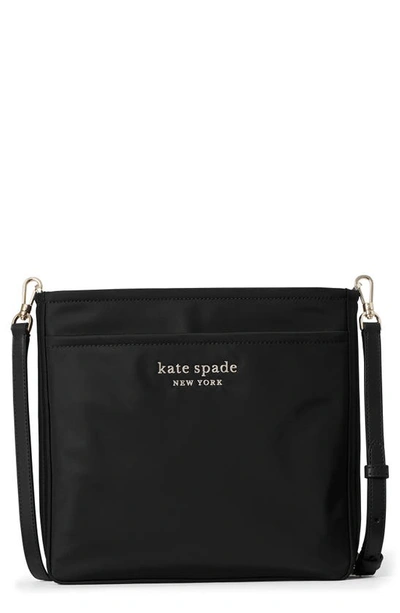 Shop Kate Spade Medium Daily Nylon Crossbody Bag In Black
