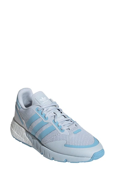 Shop Adidas Originals Zx 1k Boost Sneaker In Halo Blue/ Clear Blue/ White