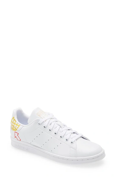 Shop Adidas Originals Stan Smith Sneaker In White/ Halo Ivory/ White