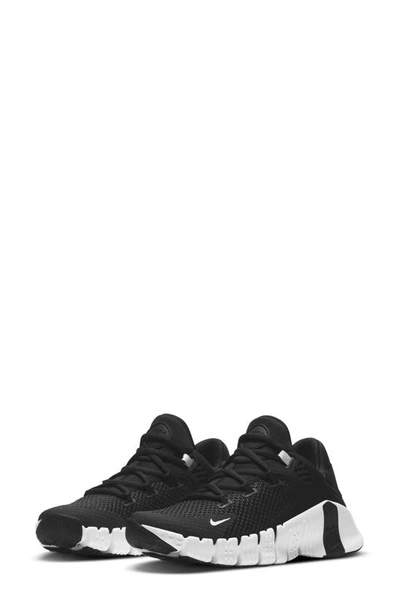 Shop Nike Free Metcon 4 Training Shoe In Black/ White/ Black/ Volt
