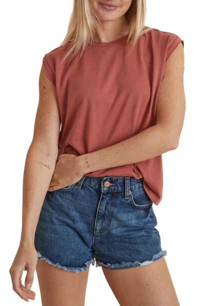Shop Marine Layer Devin Top In Baked Clay