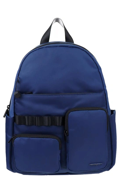 Shop Hedgren Ara Water Repellent Backpack In Dress Blue