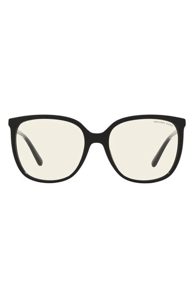 Shop Michael Kors 54mm Round Sunglasses In Black