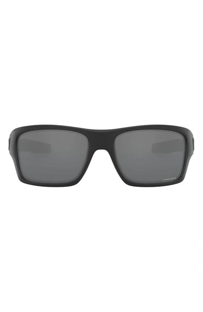 Shop Oakley Turbine™ Matte Black 65mm Oversize Square Sunglasses