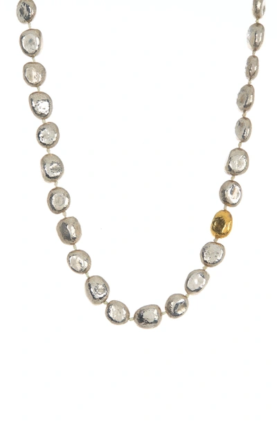 Shop Gurhan Spell 24k Gold Plated Sterling Silver Hammered Nugget Necklace