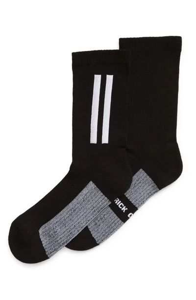 Shop Rick Owens Socks In Black/ Milk