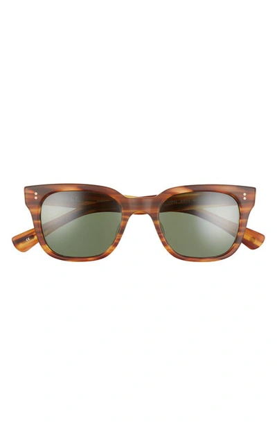 Shop Salt Lopez 51mm Polarized Sunglasses In Matte Woodgrain/ G-15
