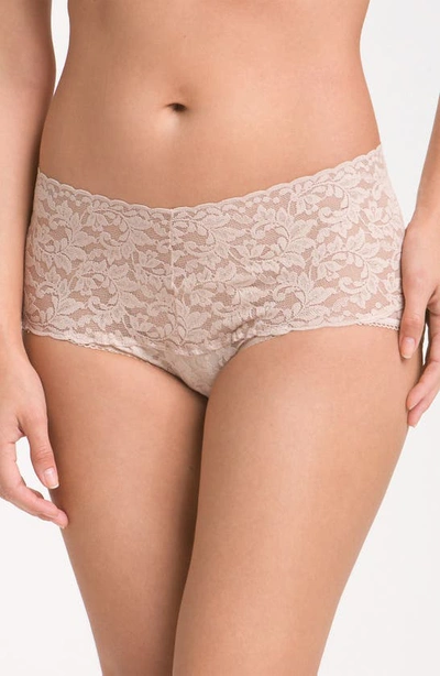 Hanky Panky Signature Lace Retro Thong In Chai
