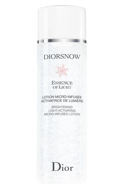 Shop Dior Snow Essence Of Light Brightening Light-activating Micro Infused Lotion Essence