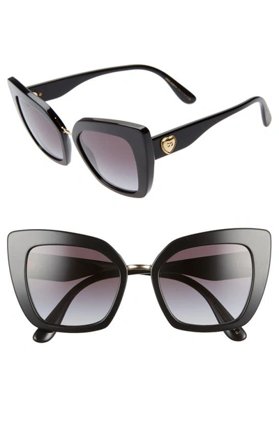 Shop Dolce & Gabbana 52mm Cat Eye Sunglasses