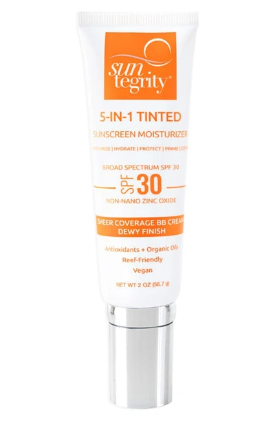 Shop Suntegrity 5-in-1 Tinted Moisturizing Face Sunscreen Broad Spectrum Spf 30 In 1- Fair