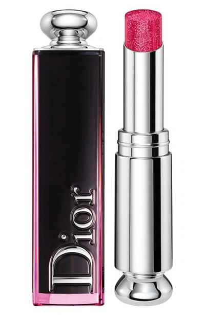 Shop Dior Addict Lacquer Stick In 874 Walk Of Fame/glittery Pink