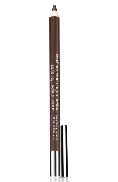 Shop Clinique Cream Shaper For Eyes Eyeliner Pencil In Chocolate Lustre