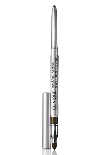 Shop Clinique Quickliner For Eyes Eyeliner Pencil In Roast Coffee