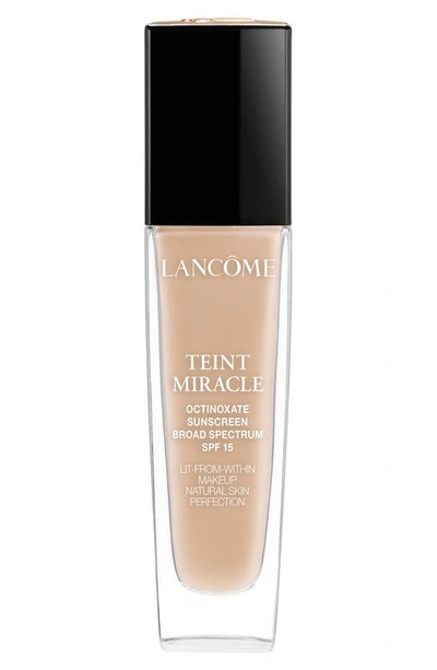 Shop Lancôme Teint Miracle Lit-from-within Makeup Natural Skin Perfection Foundation Spf 15 In Bisque 6 (w)