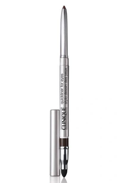Shop Clinique Quickliner For Eyes Eyeliner Pencil In Black/brown