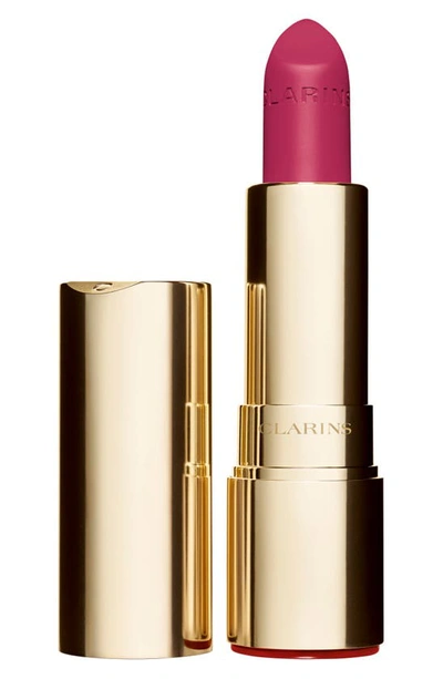 Shop Clarins Joli Rouge Velvet Matte Lipstick In 723 Raspberry