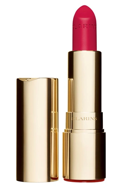 Shop Clarins Joli Rouge Velvet Matte Lipstick In 760 Pink Cranberry