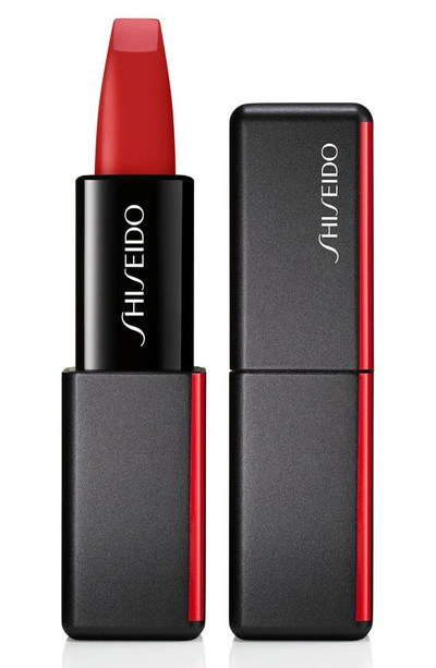 Shop Shiseido Modern Matte Powder Lipstick In Hyper Red