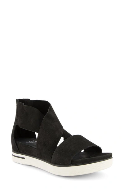 Shop Eileen Fisher Sport Platform Sandal In Black/ White