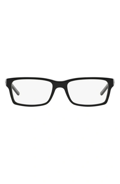 Shop Burberry 54mm Rectangular Reading Glasses In Black