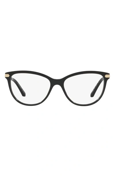 Shop Burberry 54mm Cat Eye Reading Glasses In Black