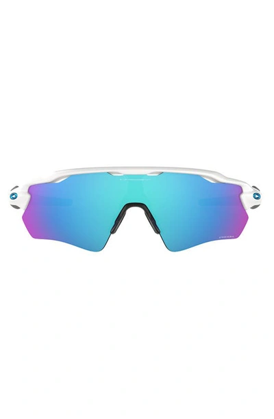 Oakley Logo Geometric Frame Sunglasses In White