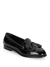 Tod's Mocassino Leather Loafers In Black