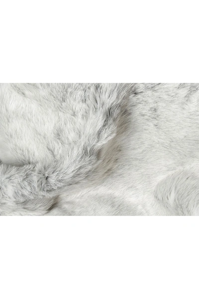 Shop Luxe Faux Cowhide Rug In Grey