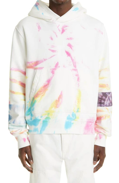 Shop Amiri Art Patch Tie Dye Hoodie In Multi