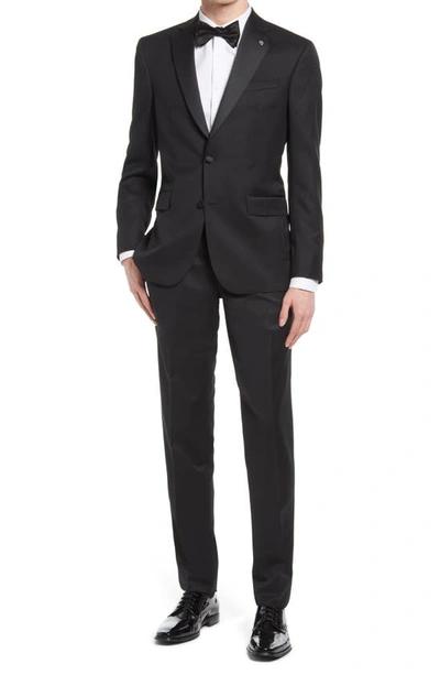 Shop Ted Baker Jenner Slim Fit Notch Lapel Wool & Mohair Tuxedo In Black
