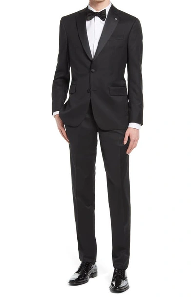 Shop Ted Baker London Jenner Slim Fit Notch Lapel Wool & Mohair Tuxedo In Black