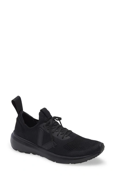 Shop Rick Owens X Veja Knit Low Top Sneaker In Black/ Black