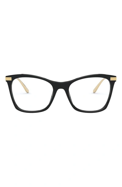 Shop Dolce & Gabbana Rectangle Optical Eyeglasses In Black