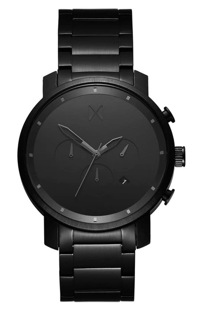 Shop Mvmt The Chrono Chronograph Bracelet Watch, 45mm In Black