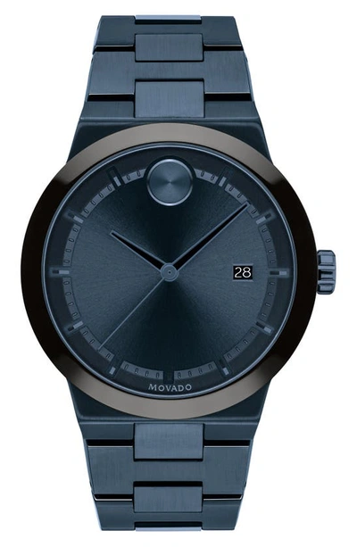 Shop Movado Bold Bracelet Watch, 42mm In Blue