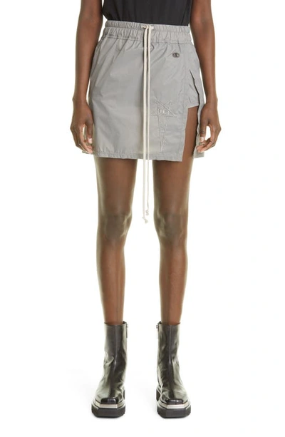 Shop Rick Owens X Champion Toga Miniskirt In 34 Dust