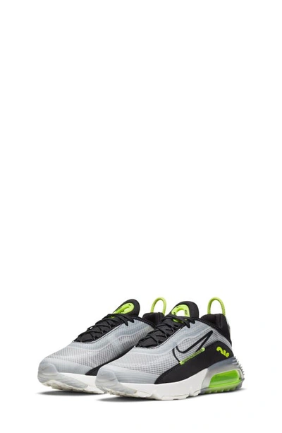 Shop Nike Kids' Air Max 2090 Sneaker In Platinum/ Black/ Lemon Venom