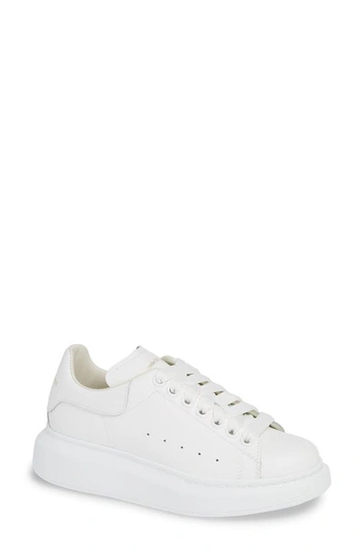 Shop Alexander Mcqueen Oversized Sneaker In White Leather