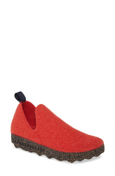 Shop Asportuguesas By Fly London City Sneaker In Red Tweed Fabric