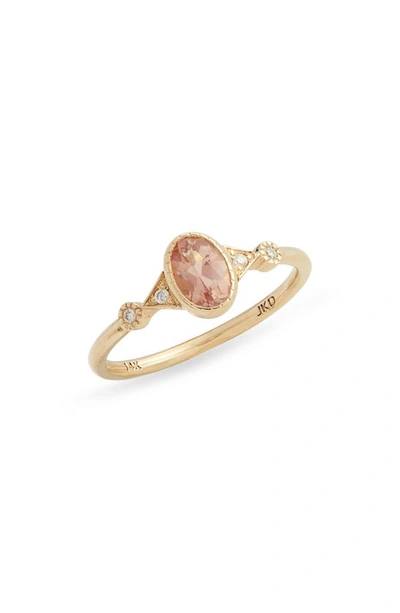 Shop Jennie Kwon Designs Sunstone Duo Deco Ring In Yellow Gold