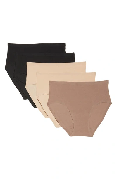 Chantelle Lingerie Soft Stretch 5-pack Seamless Hipster Briefs In Multi