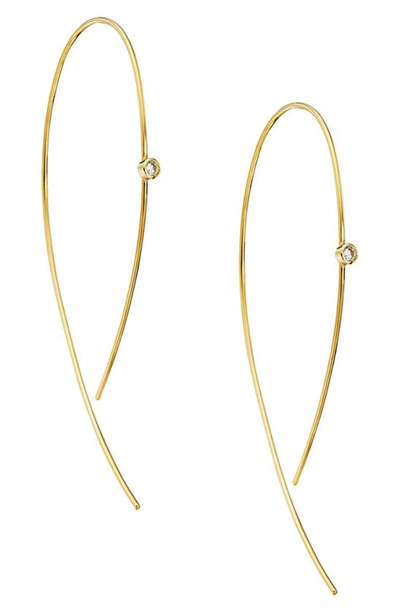 Shop Lana Jewelry Hooked On Hoops Diamond Earrings In Yellow Gold