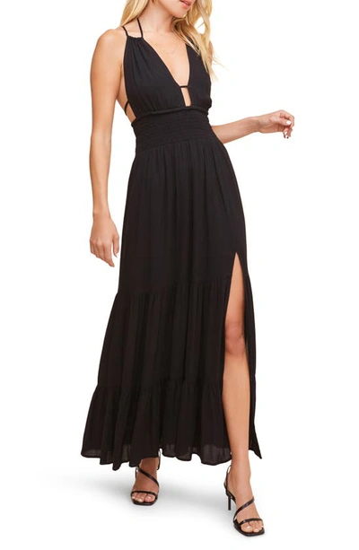 Shop Astr Ooh Lala Maxi Dress In Black